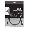 GEMBIRD PP8-LSZHCU-BK-1.5M S/FTP Kat. 8 LSZH patch laidas juodas 1,5m