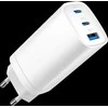 Gembird GaN USB QC3.0 27W 2xType-C max 65W balta