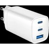 Gembird GaN USB QC3.0 27W 2xType-C max 65W balta