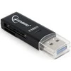 GEMBIRD UHB-CR3-01 Gembird kompaktiškas USB 3.0 SD/MicroSD kortelių skaitytuvas, lizdinė plokštelė