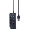 GEMBIRD 4-port USB HUB 1 x USB 3.1 + 3 x USB 2.0 juodas
