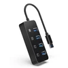 GEMBIRD USB 3.1 Gen 1 4 prievadų šakotuvas su jungikliais juodas