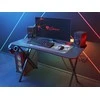 Žaidimų stalas Genesis Holm 200 RGB Gaming Desk, su pašvietimu