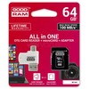 Oem 64GB 100 MB/s Micro SD atminties kortelė Goodram M1A4 - OTG adapteris