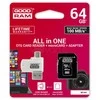 Oem 64GB 100 MB/s Micro SD atminties kortelė Goodram M1A4 - OTG adapteris