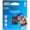 Atminties kortelė Atminties korta Goodram Micro SD 8Gb + SD adapter