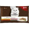 Purina Nestle Drėgnas Kačių Maistas - GOURMET A la Carte Vištiena Ir Jautiena 4 x 85 g