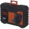 Black &amp; Decker Juodas &amp; Decker Gręžtuvas smūginis BEH850 / 850W + 32 priedai ir dėžė, Juodas &amp; Decker