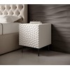 Cama Meble Naktinis Staliukas - HOLE 44x40,5x53,5 Cm Baltas Matinis