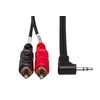 Hosa - Kabelis Breakout TRS R 3,5 - 2 x RCA 1,8m