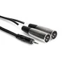 Hosa - Kabelis TRS 3,5 mm - 2 x XLRm 2m