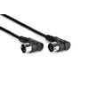 Hosa - 1,5 m juodas MIDI laidas