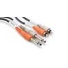 „Hosa Jack“ kabelis 6,3 mm x2 - RCA (Cinch) x2 4 m juodas (CPR-204)