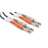 Kabelis Hosa 6,3 mm x2 lizdas – 6,3 mm x 2 3 m juoda lizdas (CSS-203)