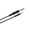 Hosa garso kabelis 6.35mm TS ir 3.5mm TRS jungtys