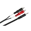 Hosa - Kabelis Breakout TRS 3.5 - 2 x RCA 3m
