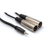 Kabelis Hosa Jack 3.5mm - XLR x2 3m sidabrinė (CYX-403M)