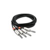 Hosa - Kabelis PRO 2 x TRS 6,35mm - 2 x TRS 3m