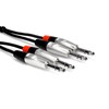 Hosa - Kabelis PRO 2 x TRS 6,35mm - 2 x TRS 3m