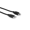 USB Hosa USB-A – USB-B laidas 1,5 m juodas (USB-205AB)