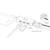 HUB USB j5create 1x microUSB + 4x USB- A (JUH340)