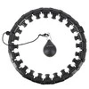 HHW01 HULA HOOP Juodas su svoriu HMS