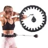 HHW01 HULA HOOP Juodas su svoriu HMS