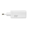 IBOX C-65 PD65W UNIVERSALUS Įkroviklis GaN USB-C CABLE Baltas