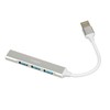 IBOX IUH3FAS Hub USB3.0 + USB 2.0 Sidabrinis