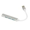 IBOX IUH3FAS Hub USB3.0 + USB 2.0 Sidabrinis