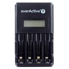everActive automatinis AA/AAA elementų įkroviklis su LCD ekranu NC-450 Juodas