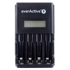 everActive automatinis AA/AAA elementų įkroviklis su LCD ekranu NC-450 Juodas