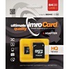 IMRO atminties kortelė Micro SD 64GB 100MB/s class 10 UHS I su adapteriu SD
