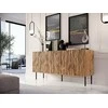 Cama Meble Baldai - JUNGLE Komoda 152x40,5x74,5 Ąžuolo Wotan Juoda