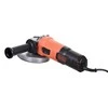 Black &amp; Decker Juodas + DECKER 125 mm 800 W kampinis šlifuoklis BEG120-QS