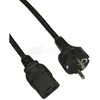 Akyga Ak-up-01 laidas (hibridinis c/e/f standartas (cee 7/7) m - iec320 c19 m; 1,8 m; juodas)