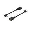 Digitus Assmann Electronic ASSMANN USB 2.0 adapterio laidas OTG tipo micro B - A M/F 0,15m USB 2.0 atitinka stačiakampį bl
