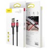 Baseus Cafule dvipusis USB Lightning kabelis 2.4A 1m - Juodas / Raudonas