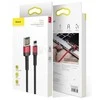 Baseus Cafule dvipusis USB Lightning kabelis 2.4A 1m - Juodas / Raudonas