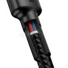 Baseus Cafule kabelis USB-C PD 2.0 QC 3.0 60W 2m - Juodas / Raudonas