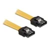 DELOCK Cable SATA 30cm geltonas tiesus/tiesus metalinis