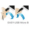 DELOCK kabelis EASY-USB 2.0 A tipo kištukas > EASY-USB 2.0 Type Micro-B male juodas 1 m