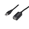 Assmann Electronic DIGITUS USB 2.0 kartotuvo kabelis 10m USB A vyriškas / A moteriškas