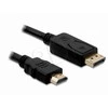 DELOCK Cable Ekranas Port-St > HDMI-St 3m