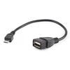Gembird mUSB B - USB A F laidas, 0.15m,OTG