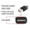 GEMBIRD CC-MUSB2D-1M Gembird dvipusis USB 2.0 AM į Micro-USB kabelis, 1 m, juodas