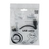 GEMBIRD CC-USB2-AMAF-75CM/300-BK USB 2.0 A - A-lizdas 75cm laidas Juodas