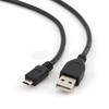 Gembird Cablexpert | USB 2.0 | Juodas | * USB 2.0 laidas su A tipo kištuku ir B tipo mikrojungtimi * Paauksuoti kontaktai patikimam didelės spartos duomenų perdavimui * Lietos jungtys | USB-A į mikroUSB