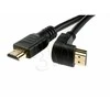 Gembird Cablexpert | HDMI didelės spartos 90 laipsnių kištukas į tiesų kištuką, 19 kontaktų, auksiniu dangteliu dengtos jungtys | HDMI 19 kontaktų kištukas | HDMI 90 laipsnių kištukas | 1,8 m