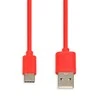 IBOX IKUMTCR I-BOX USB TYPE-C CABLE 2A Raudonas 1m